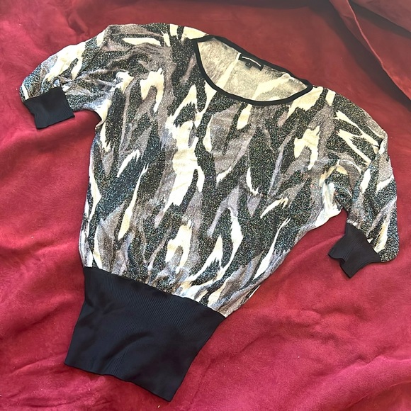 Express Sparkle Dolman Sleeve Tunic - Picture 1 of 7